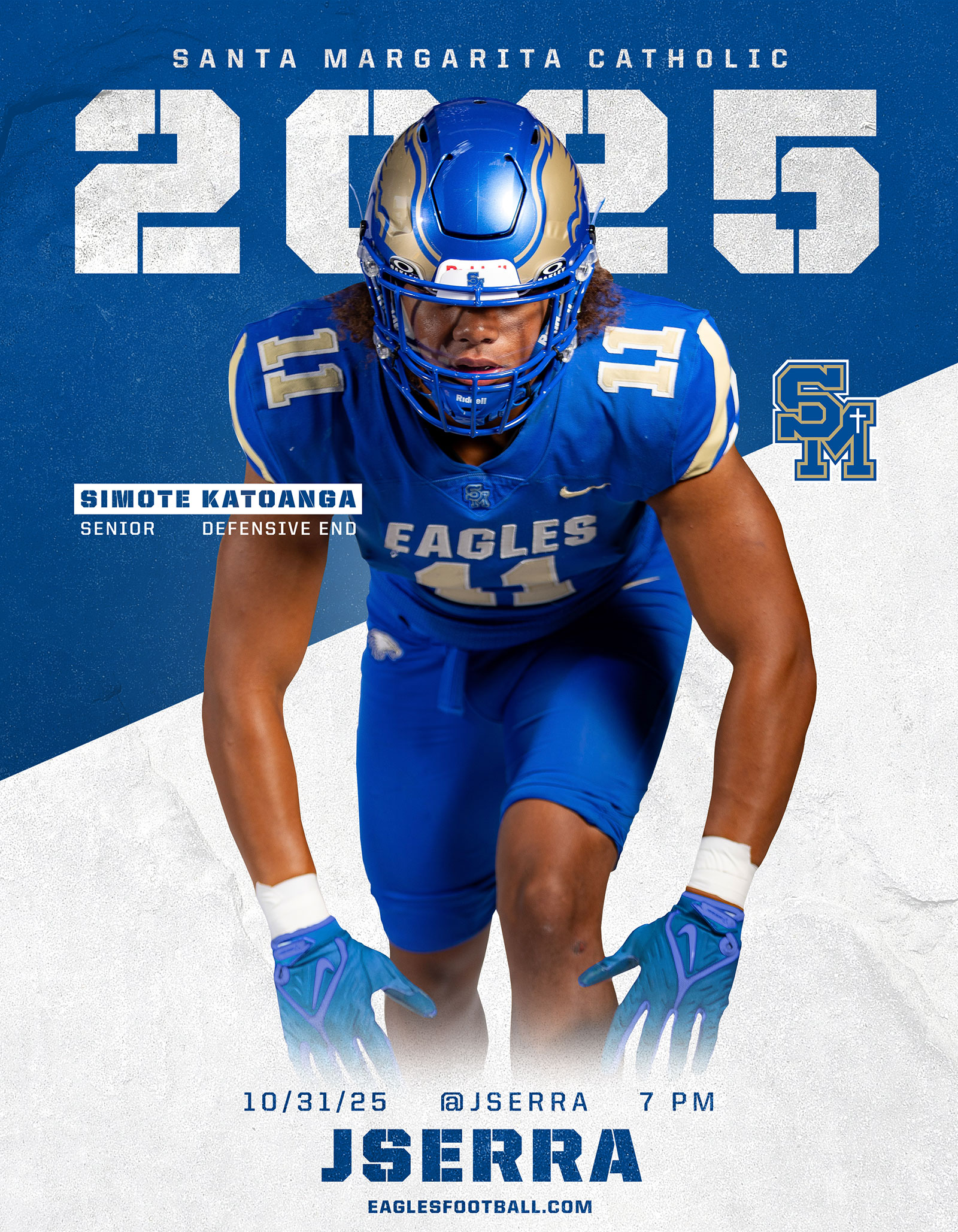 Santa Margarita Catholic Football game day program covers