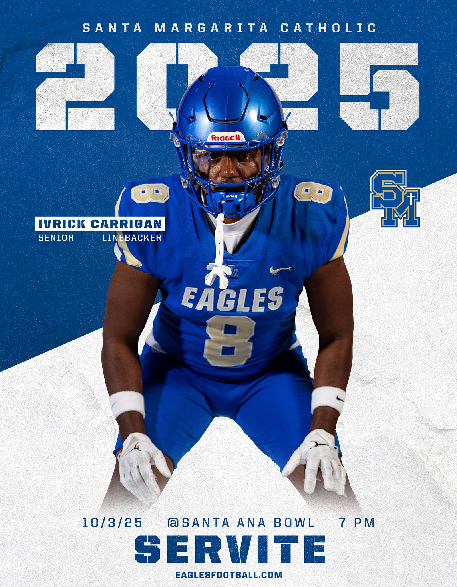 Santa Margarita Catholic Football game day program covers