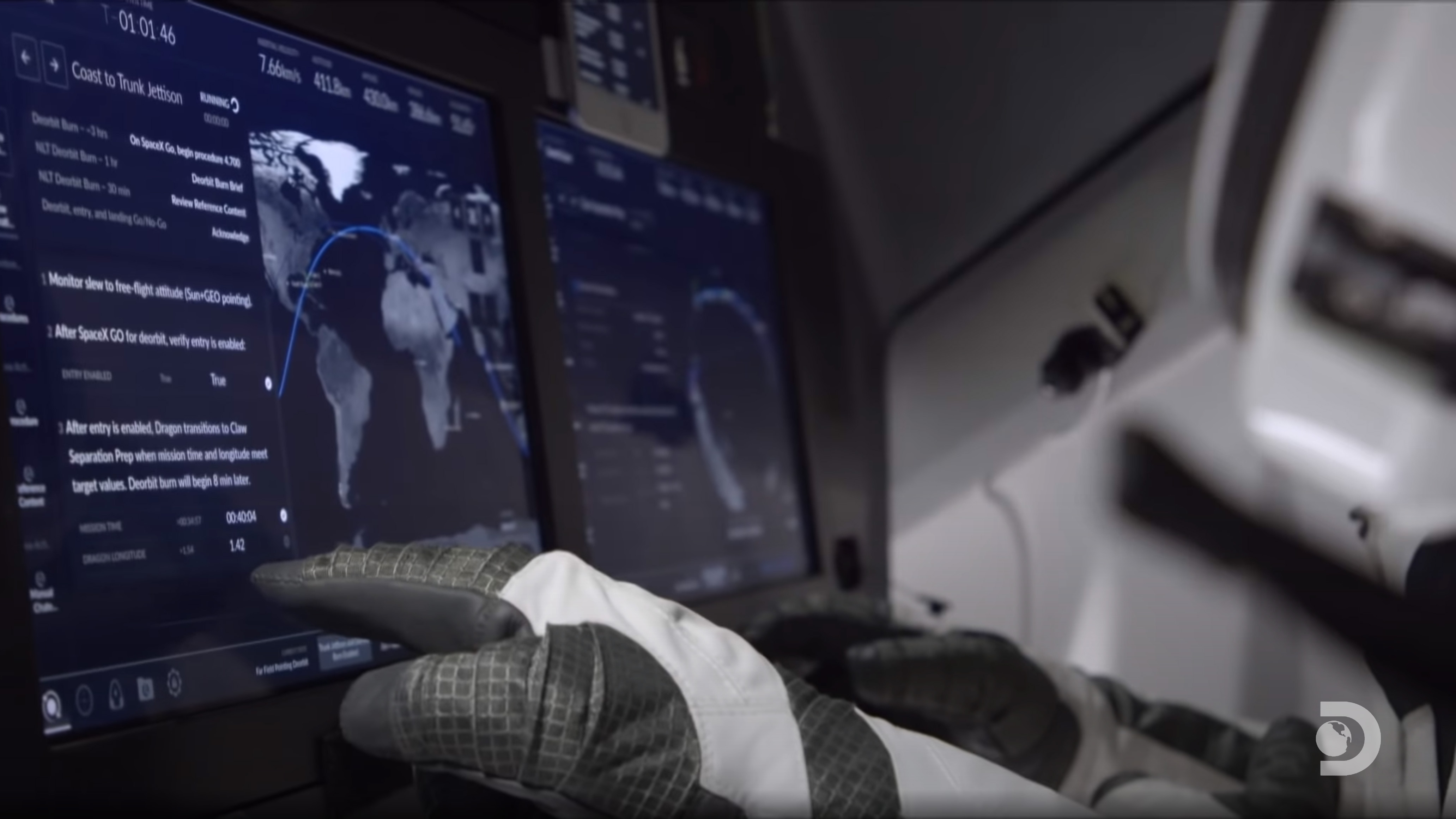 SpaceX - Crew Dragon Displays UI/UX