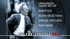 Sony - In The Line of Fire - Special Edition DVD Interface